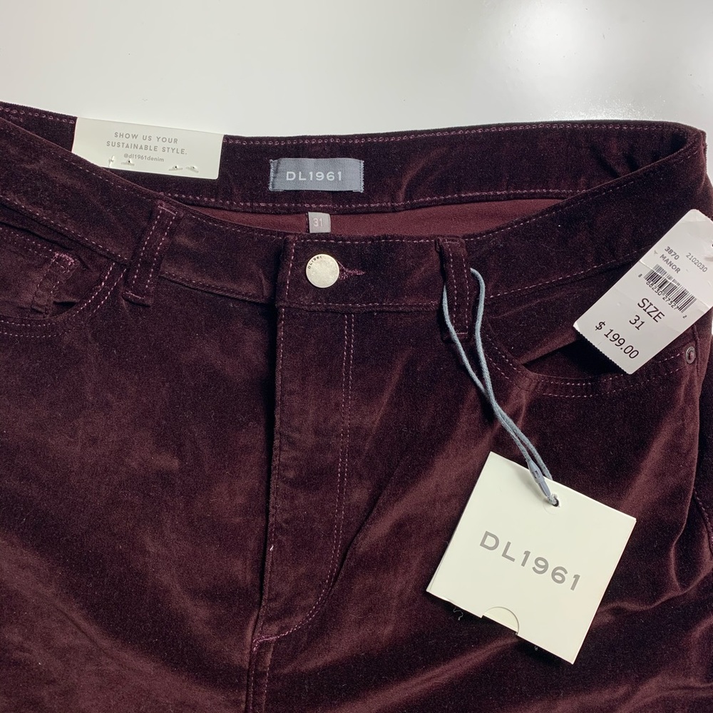 DL 1961 Women’s Chrissy Ultra High Rise Velvet - Picture 6 of 8